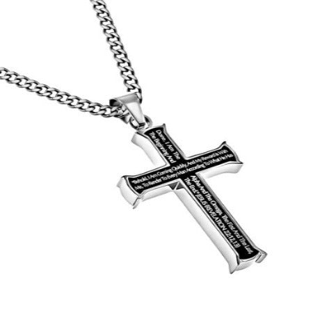 Men's Black Iron Cross