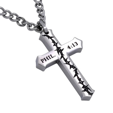 Men's Crucified Cross Necklace